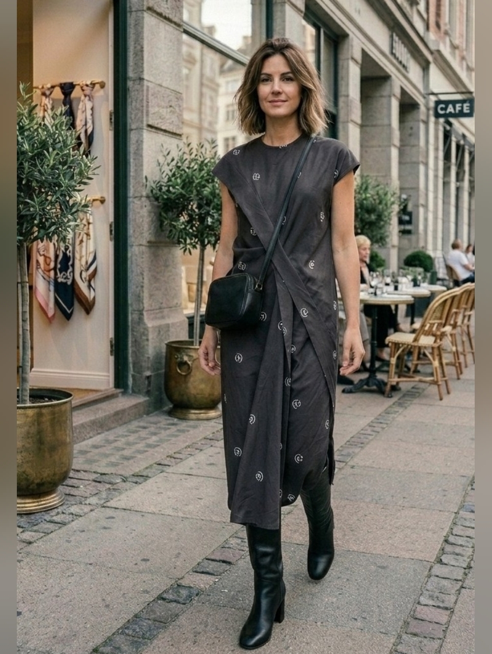 Roucha | Asymmetrical Dress and Raw Edge Detail